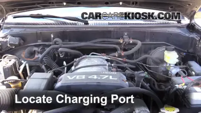 2002 Toyota Sequoia SR5 4.7L V8 Air Conditioner Recharge Freon